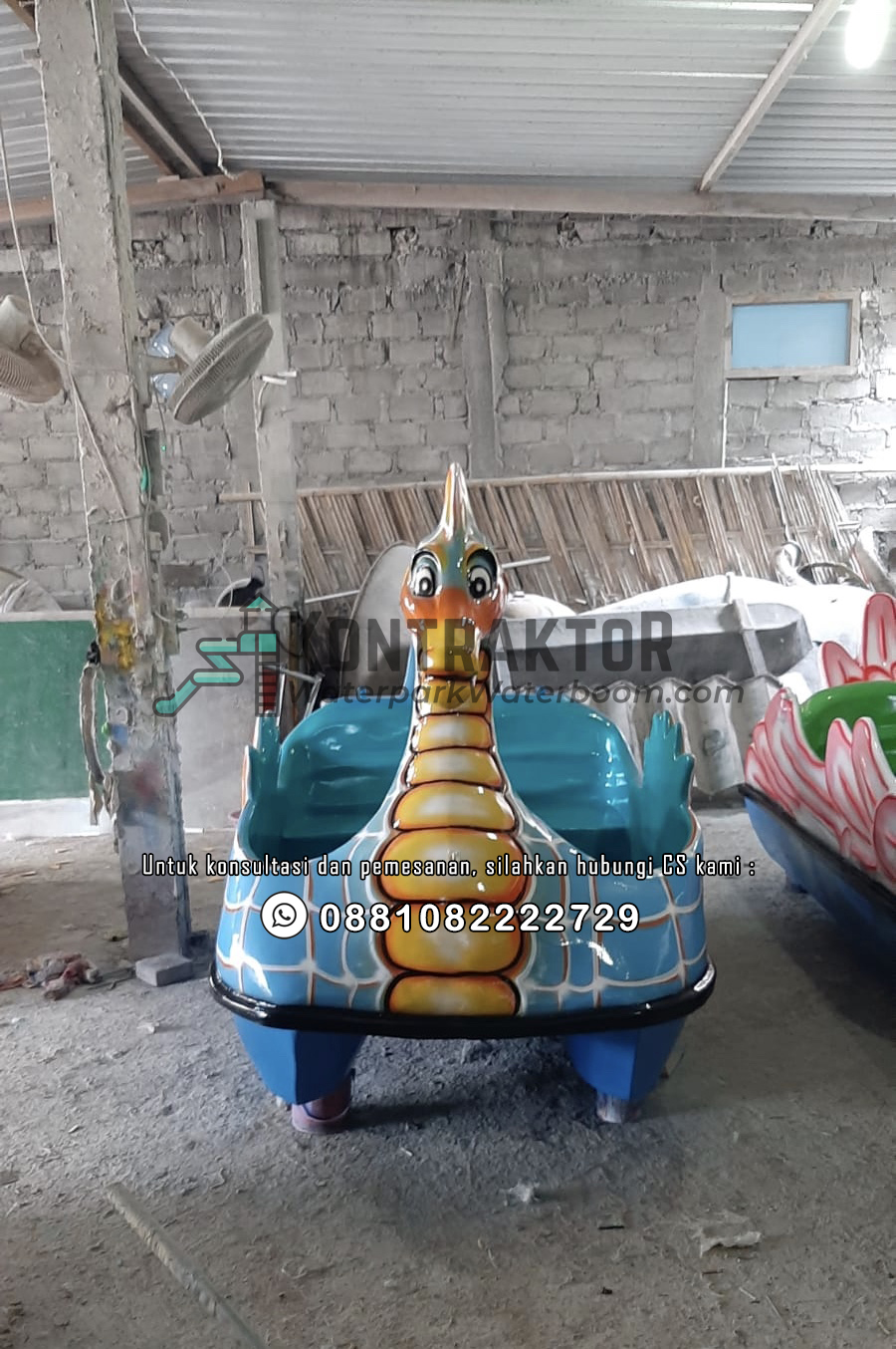 Perahu Bebek Air - Sepeda Air Bebek Fiberglass